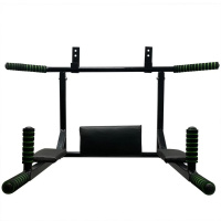 Турнік-бруси настінний "Iron" NE-TR-3B 3 в 1 з м'якими ручками чорний