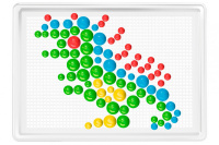 Дитяча розвиваюча мозаїка №7 2100TXK, 300 фішок