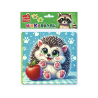 Дитячий м'який пазл "Єнот та їжачок" VT1102-36, 25 елементів