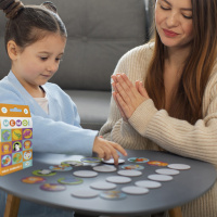 Настільна карткова гра для дітей "Дикі тварини" 301238, 12 фішок