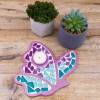 Дитячий набір для творчості кришталева мозаїка "Підсвічник-Метелик" MA1004