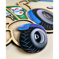 Дерев'яний пазл-вкладиш "Трактор" Ubumblebees (ПСД119) PSD119 пазл-контур