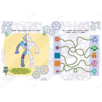 Книга-гра з наклейками "Роботи" Ranok Creative 1488004