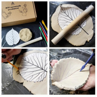 Дитячий глиняний набір для творчості "Мега" GL-004 природна глина 2 кг