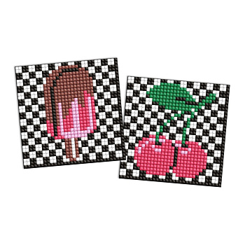 Алмазна мозаїка "LOL Surprise! Вишні і морозиво" AMG1109 на самоклеючій основі 9x9 см