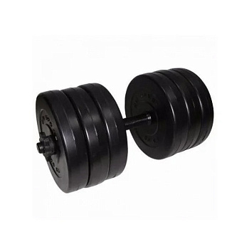 Гантель складальна композитна в пластиковій оболонці Rock pro 15,5 кг NE-PL-G-015