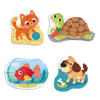 Дитячий пазл 4 в 1 "Baby puzzle. Домашні тварини" 300688 набір 4 в 1