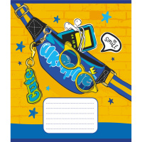 Зошит учнівський "Синьо-жовтий" 024-550160K-2 в клітинку, 24 аркуші