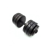 Гантель складальна композитна в пластиковій оболонці Rock pro 19 кг NE-PL-G-019