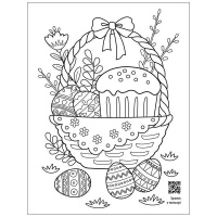 Заспокійлива розфарбовка "Великодні візерунки" 11421, 16 сторінок