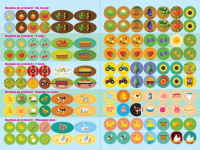 Дитяча книга з наклейками "На фермі" 879003  укр. мовою