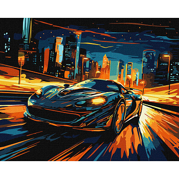 Картина по номерам "Нічне місто" KHO3644 40х50см                                                 