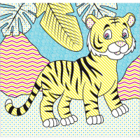 Водні розмальовки Чарівна розмальовка Джунглі 757128, 4 малюнки