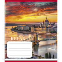 Зошит загальний "Міста в вогнях" 096-630107K-1 в клітинку, 96 аркушів (959063)