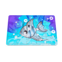 Дитячий дерев'яний пазл Морська рибка Арт-10031, 20 елементів