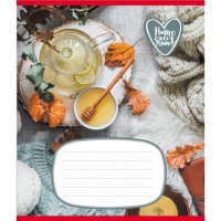 Зошит учнівський "Домашній затишок" 018-540253L-2 в лінію, 18 аркушів 