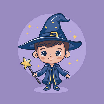 Картина за номерами "Хлопчик з магічними мріями" ©arttem_illustration 15652-AC 30х30 см