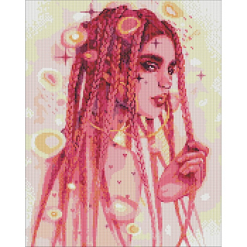 УЦІНКА! Алмазна мозаїка "Дивовижна незнайомка" AMO7495-UC 40х50 см