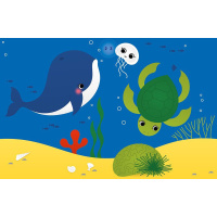 Набір для творчості "Аплікації наліпками Море" 1655011, 25 великих наліпок