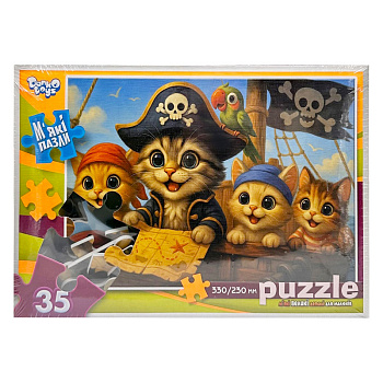 Дитячі м'які пазли "Пухнасті пірати" S35-11-06, 35 елементів