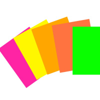 Набір одностороннього кольорового паперу "Неоновий" АП-1220
