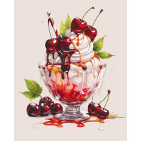 Картина за номерами "Вишневе морозиво" 12038-AC 40х50 см                                                       