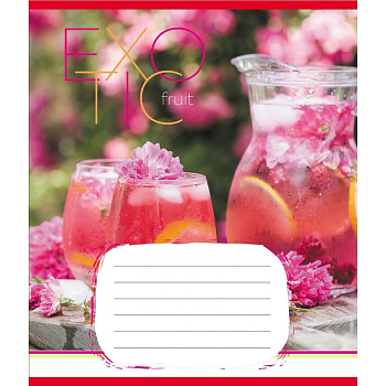 Зошит загальний "Екзотичні фрукти" 048-590098K-2 в клітинку, 48 аркушів