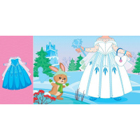 Дитяча книжка з наклейками Одягни ляльку "Крихітка Софія на маскараді" 615009