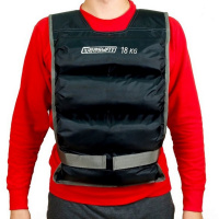 Обважнювальний жилет EasyFit EF-VST-18 чорний, 18 кг