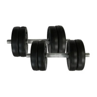 Гантелі складальні композитні в пластиковій оболонці Rock Pro-R 2 шт по 11,5 кг NE-PL-R-011-2