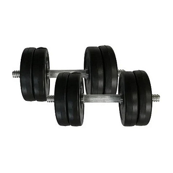 Гантелі складальні композитні в пластиковій оболонці Rock Pro-R 2 шт по 11,5 кг NE-PL-R-011-2