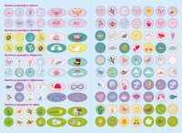 Дитячі наклейки з книгою "Принцеси" 879008  укр. мовою