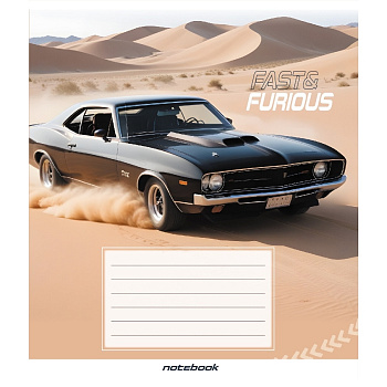 Зошит загальний "В пустелі" 060-590423K-3 в клітинку, 60 аркушів