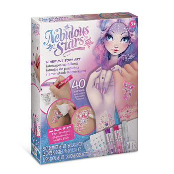 Набір для творчості Боді-арт: Зіркове сяйво Nebulous Stars 11012, 40 татуювань