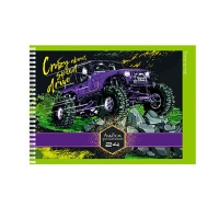Альбом для малювання A4 "Crazy speed Drive" АП-0306-1, 24 аркуші
