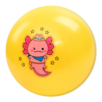 М'яч дитячий "Аксолотль" MS 3736(Yellow) 9 дюймів, 60 грам