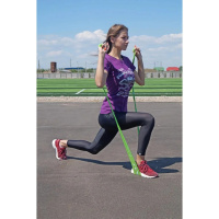 Стрічка еспандер PowerPlay PP_4112_Green_Medium зелений, на 9 кг