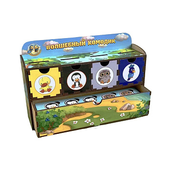 Дерев'яна настільна гра "Птахи" Ubumblebees (ПСД167) PSD167 сортер-комодик