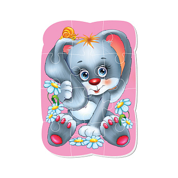 Магнітні пазли Малюк зможе "Зайчик" Vladi toys VT3301-03 А5, Укр