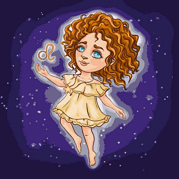 Картина за номерами "Знаки зодіаку Лев" @VIKTORIA.GRO.ART 10081-AC 40x40 см 