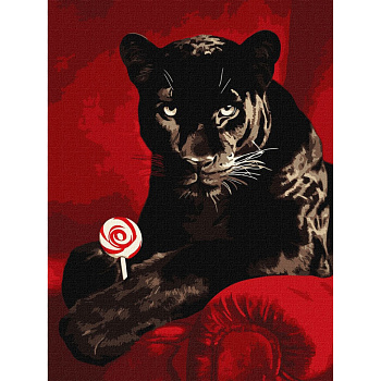 Картина за номерами "Солодкий погляд" ©art_selena_ua KHO6727, 30х40 см