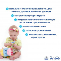 Підвіска-кубик Зоо "Слон Мілаш" МС 110202-03