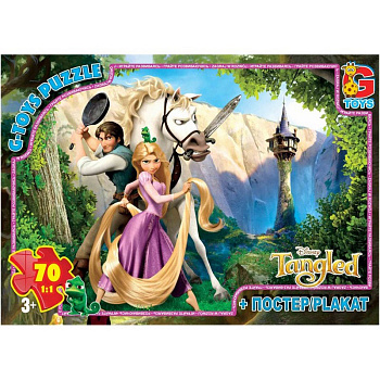 Дитячий пазл "Рапунцель"  TA002 постер 70 елементів