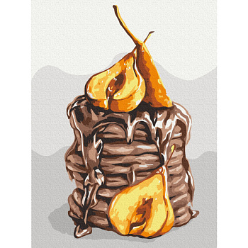 Картина за номерами "Грушева насолода" © Anna Kulyk Brushme RBS53588 40x50 см 