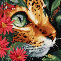 Картина за номерами "Бездонні очі" ©art_selena_ua KHO6792, 40х40 см