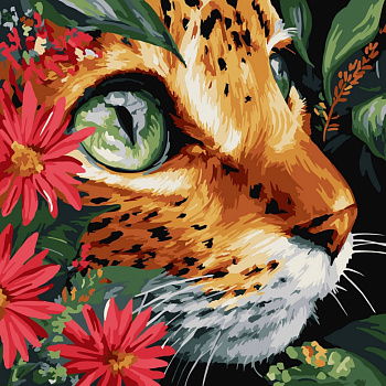 Картина за номерами "Бездонні очі" ©art_selena_ua KHO6792, 40х40 см