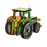 Дитячий дерев'яний 3D конструктор "Tурбо трактор" Puz-00960, 71 деталь