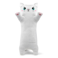 Декоративна подушка "Котик обіймашка Сніжок" FWPKITYSNOW23WT00 білий 77 см