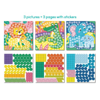 Дитячий набір для творчості мозаїка "Зоопарк" 300896 зі стікерами