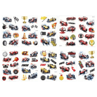 Набір тимчасових татуювань "Гоночні автомобілі" racing-cars-10-01 розмір 12х7 см